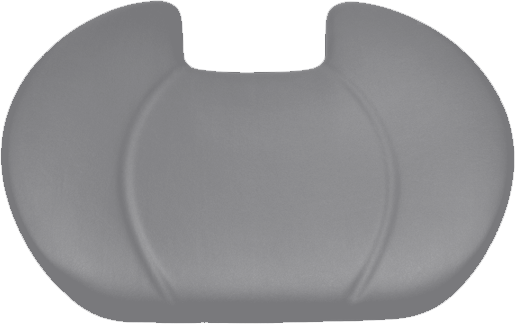 Rückenpolster Sirona Sinius / Intego Ultradent/Mikrona platinum grey 9007