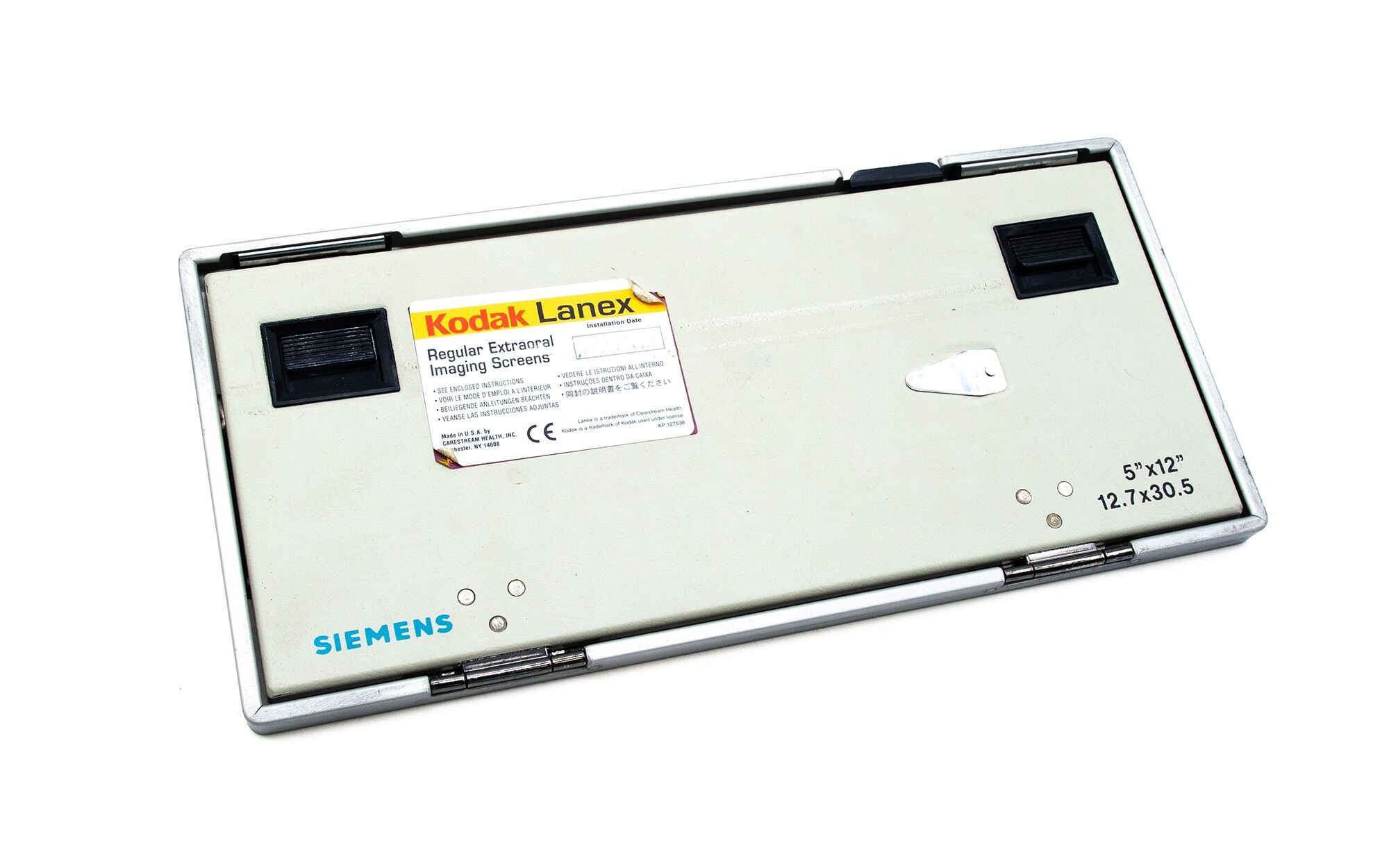 Kodak Lanex Röntgenkassette 12,7x30,5cm - regular - gebraucht Kodak Lanex Röntgenkassette 12,7x30,5cm - regular - gebraucht