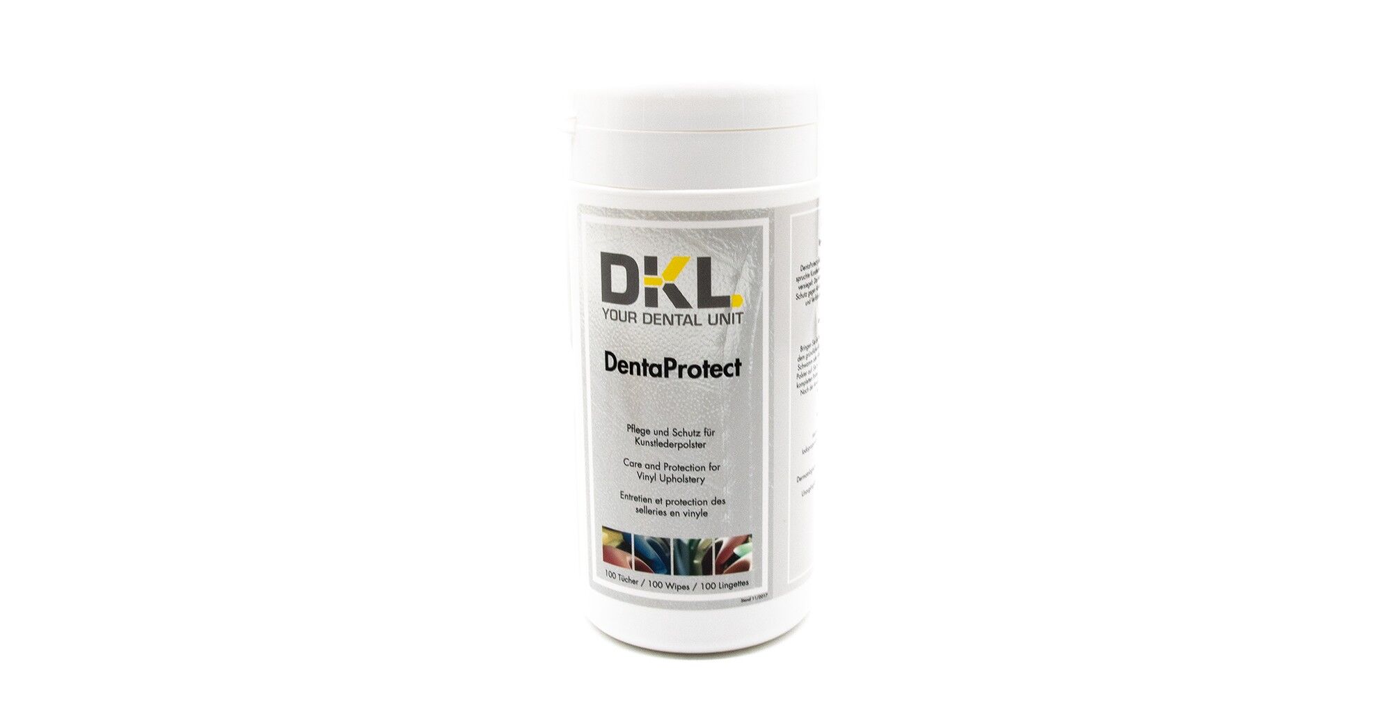 DentaProtect Schutz und Pflege für Kunstleder - Tuchspenderdose DentaProtect Schutz und Pflege für Kunstleder - Tuchspenderdose