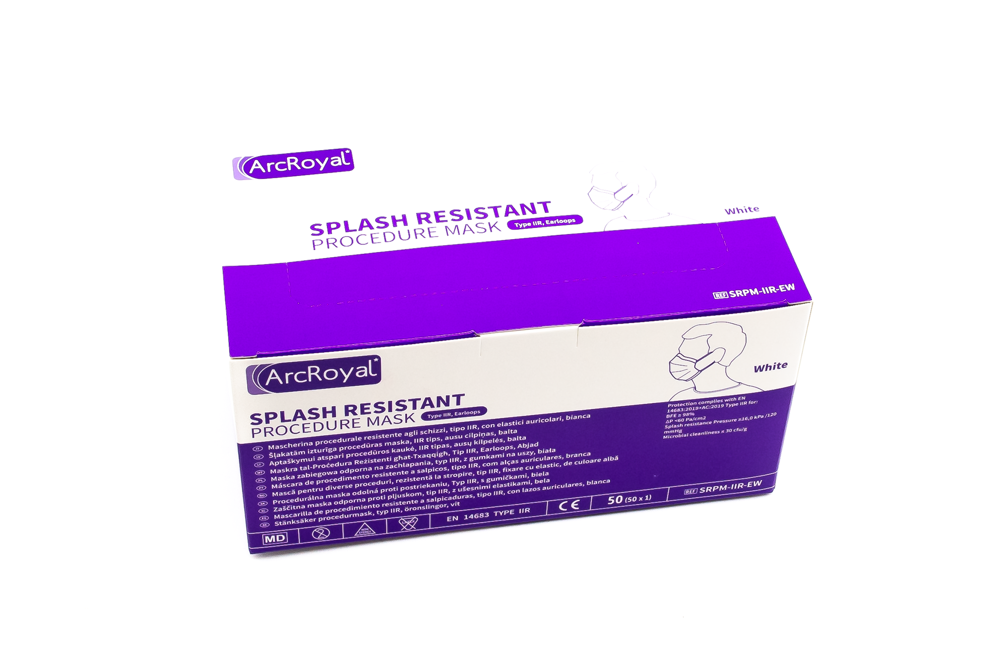 Arcroyal Procedure Mundschutz IIR - White - neu