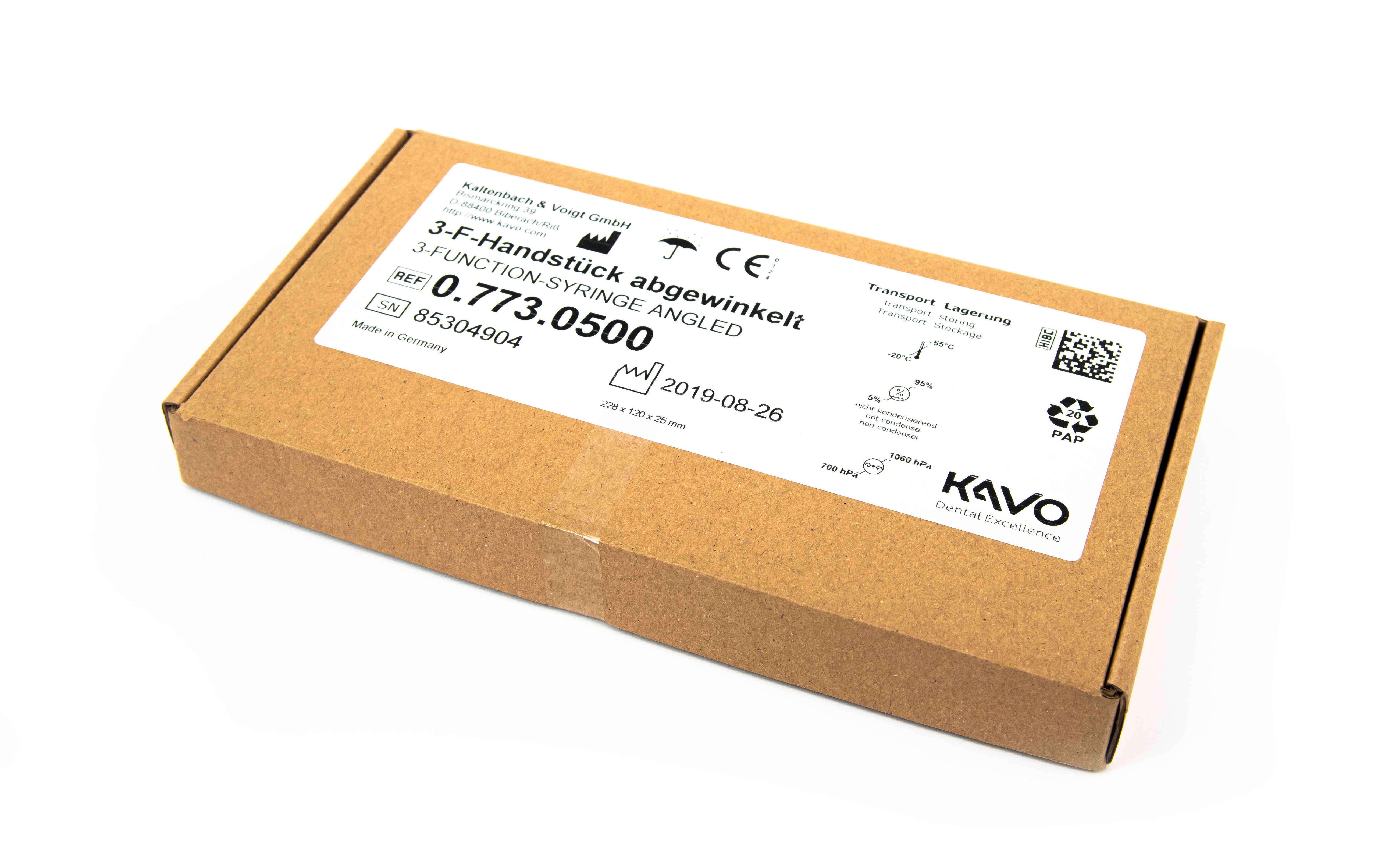 KaVo 4-F Multifunktionsspritze abgewinkelt - neu - 0.773.0000