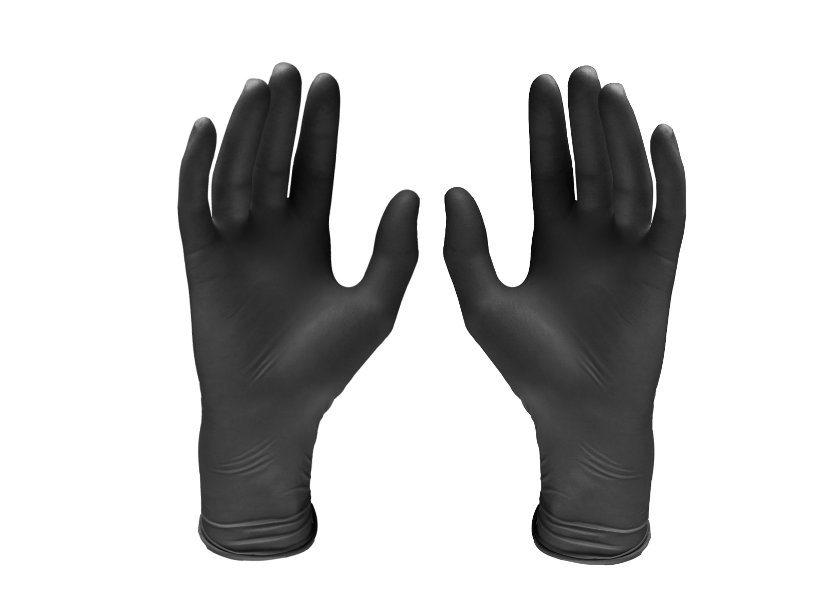 Euronda Monoart disposable nitrile gloves, black