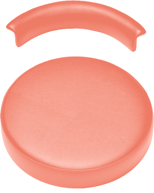 Polsterset Sirona S Arbeitsstuhl-Sirona Ultradent/Mikrona salmon orange 7791