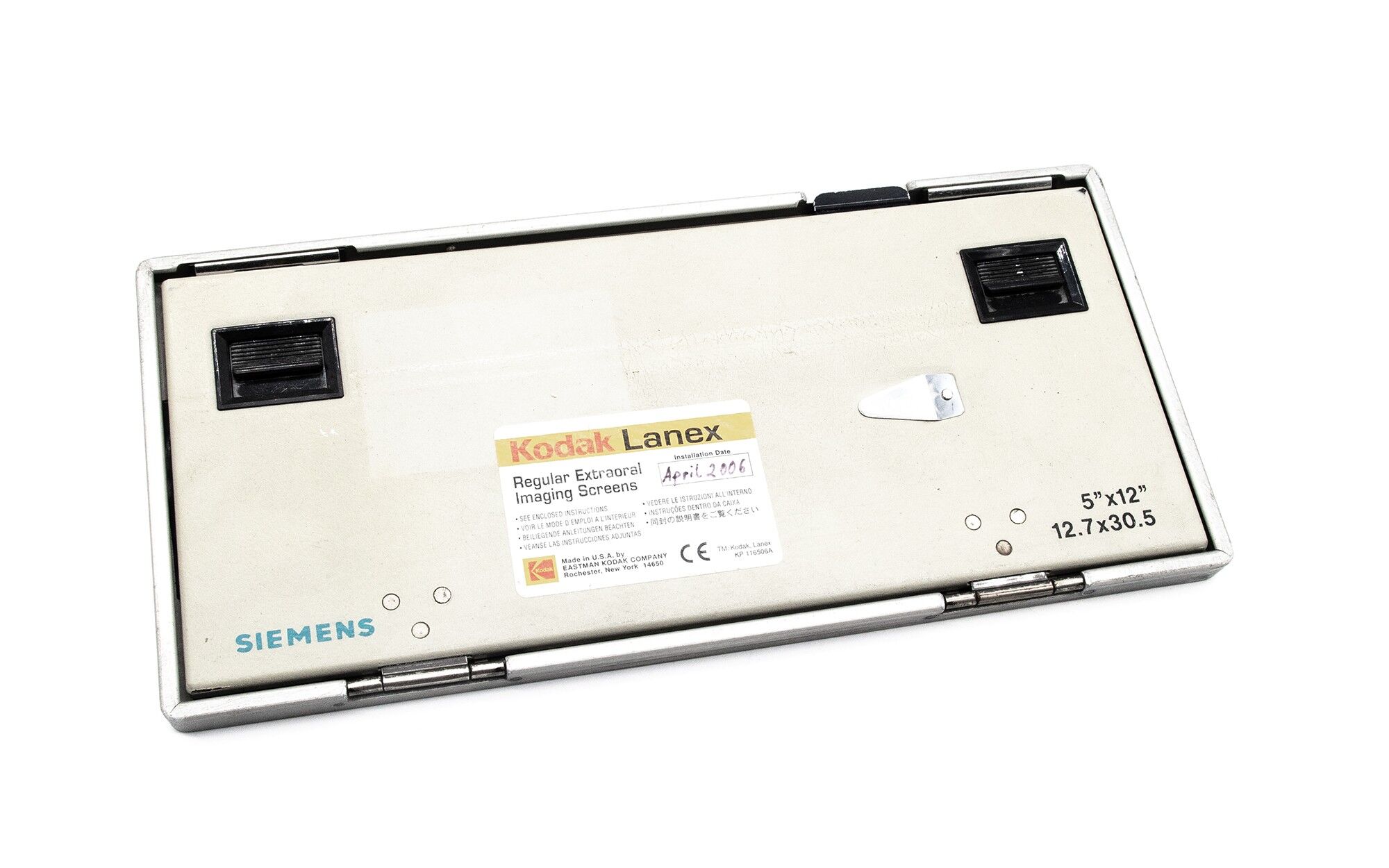 Kodak Lanex X-ray cassette 12.7x30.5cm - regular - used