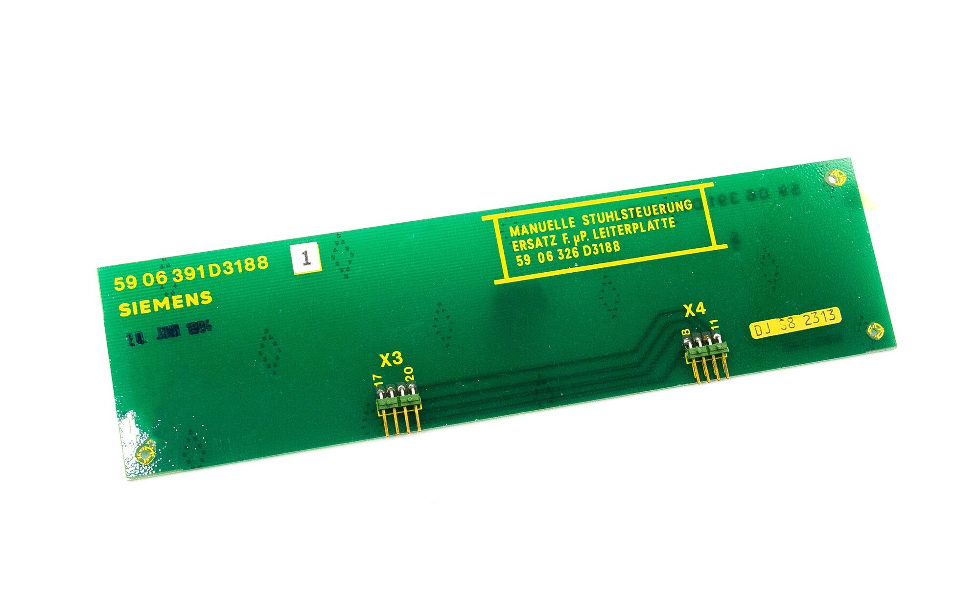 SIEMENS Sirona Platine für manuelle Stuhlsteuerung - gebraucht - 59 06 391