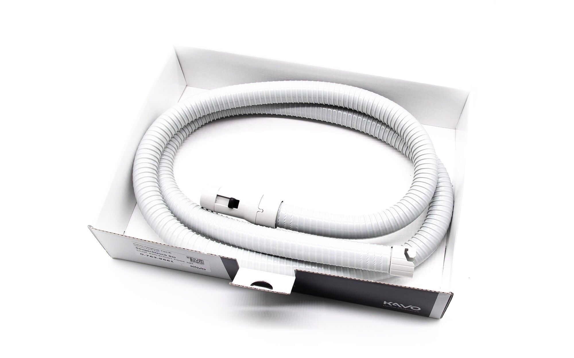 KaVo suction hose, light-colored - 1.6m - with fittings - 3.004.7180