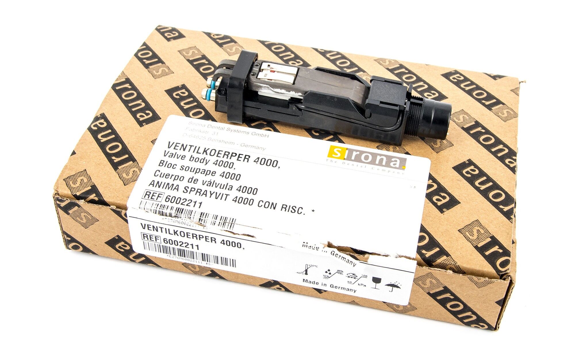 SIEMENS Sirona Sprayvit 4000 Ventilkörper - OVP - 60 02 211 SIEMENS Sirona Sprayvit 4000 Ventilkörper - OVP - 60 02 211