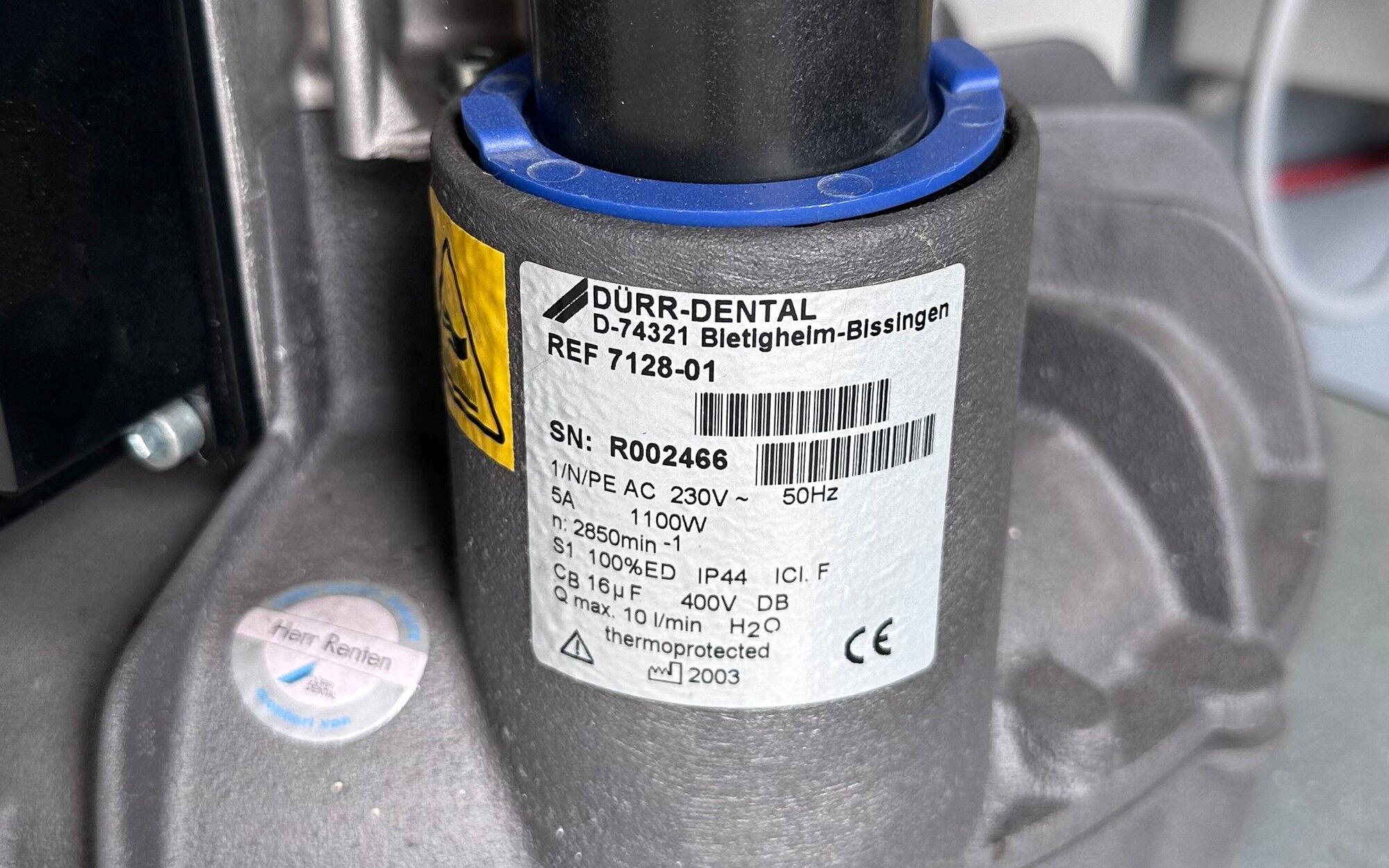 Duerr Dental VS600 with CA4 amalgam separator - used