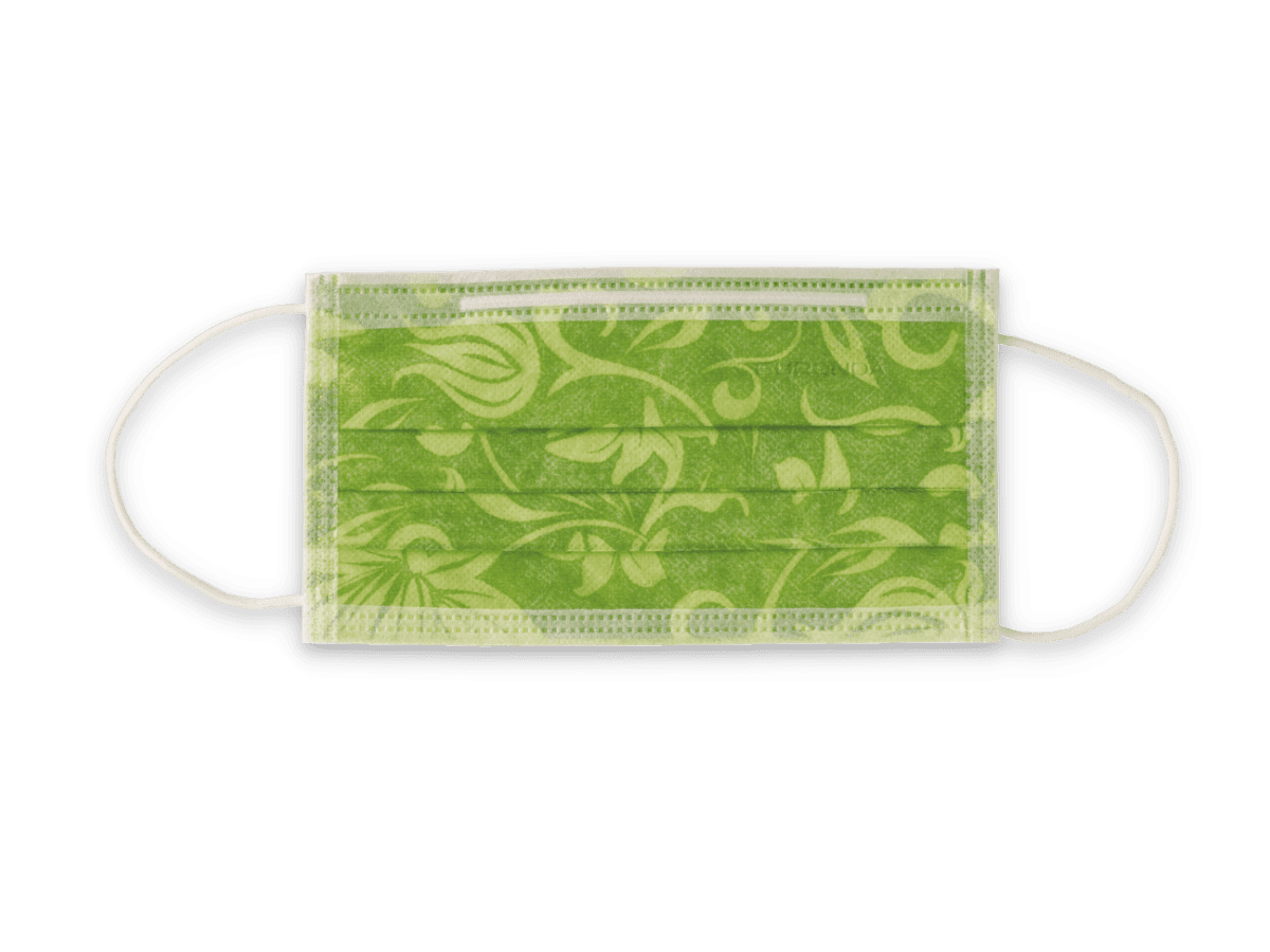 Euronda Monoart Mundschutz Pro 3 Flower, mit Gummizug