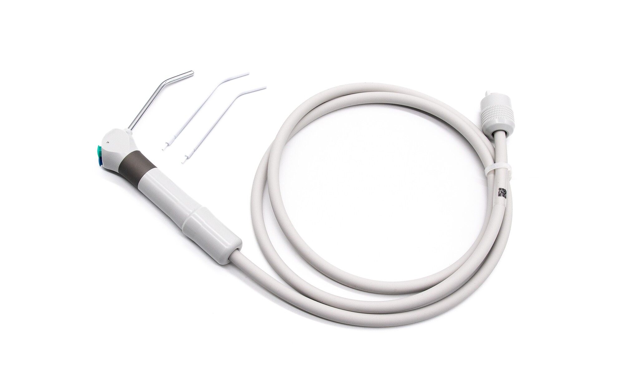 MC 3FP syringe (angled) with hose - multi-coupling - quartz grey