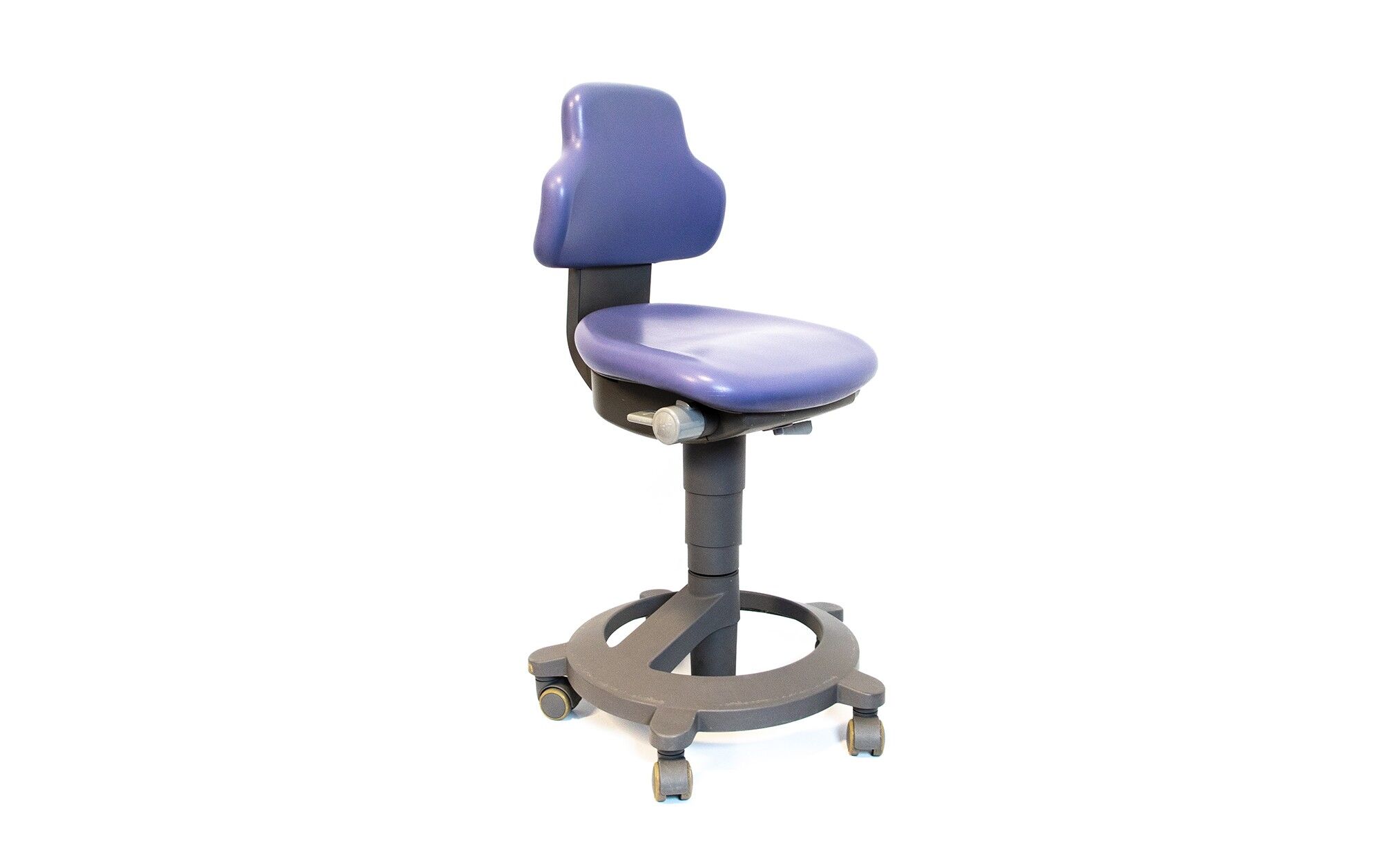 SIEMENS Sirona Arztstuhl / Rollhocker C-Serie - gebraucht - lila SIEMENS Sirona Arztstuhl / Rollhocker C-Serie - gebraucht - lila