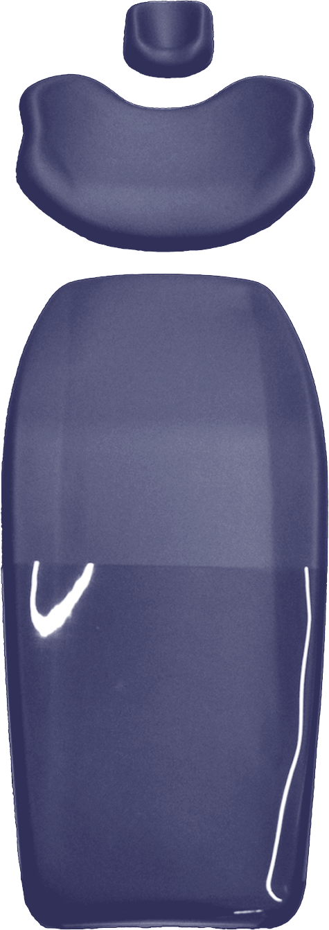 KaVo Estetica 1065 / 1066 Polstersatz mit Comfort-Rückenlehne - neu - im REP-AT. Sirona dunkelblau 504  / planetblau