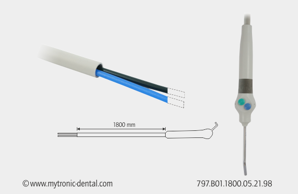 MC 3FP syringe (straight) with hose - open ends - quartz grey
