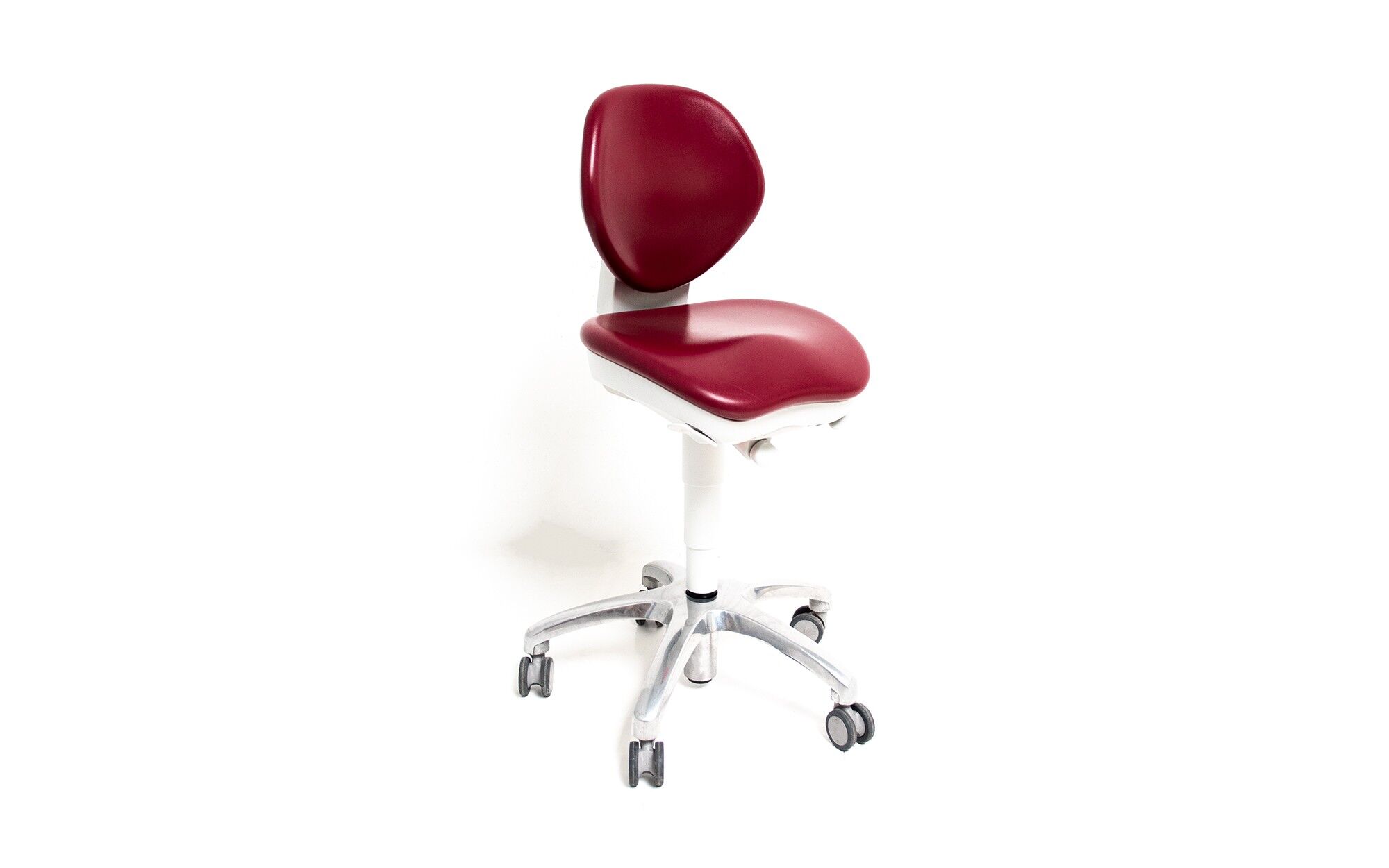 KaVo 5007 rolling stool - burgundy - chrome - used