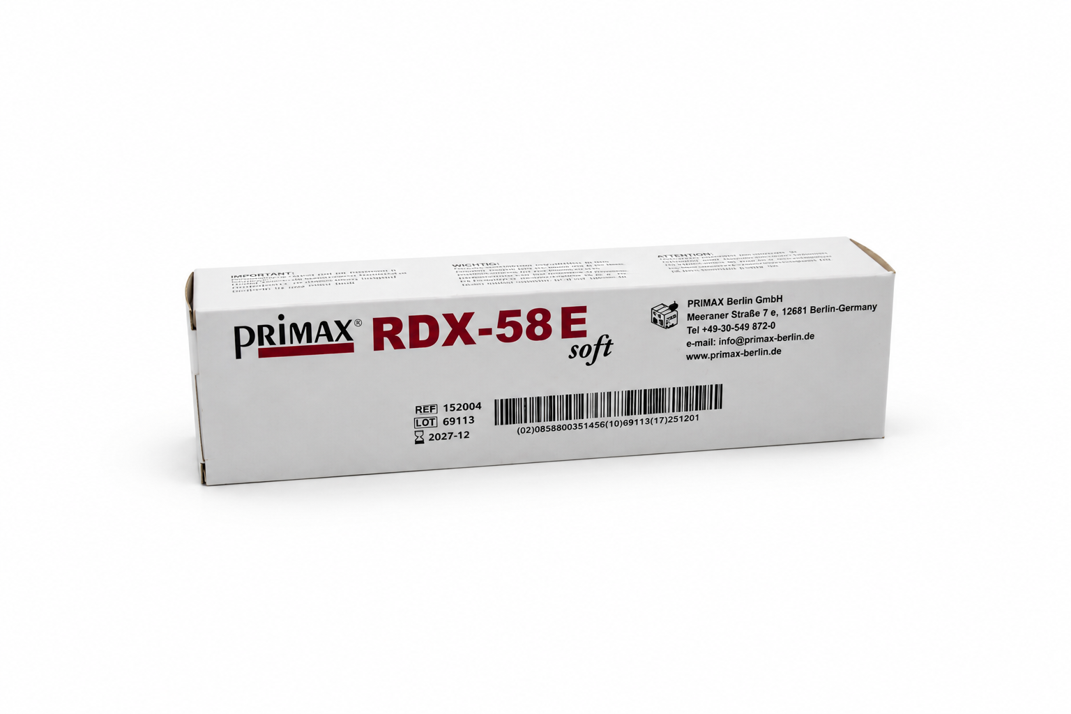 Primax RDX-58 E Intraoral Röntgenfilm, Klasse E, 31 x 41 mm