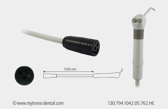 MC 3FP syringe (angled) with hose for KaVo 6F connection - 1040 / 1042 / 1050