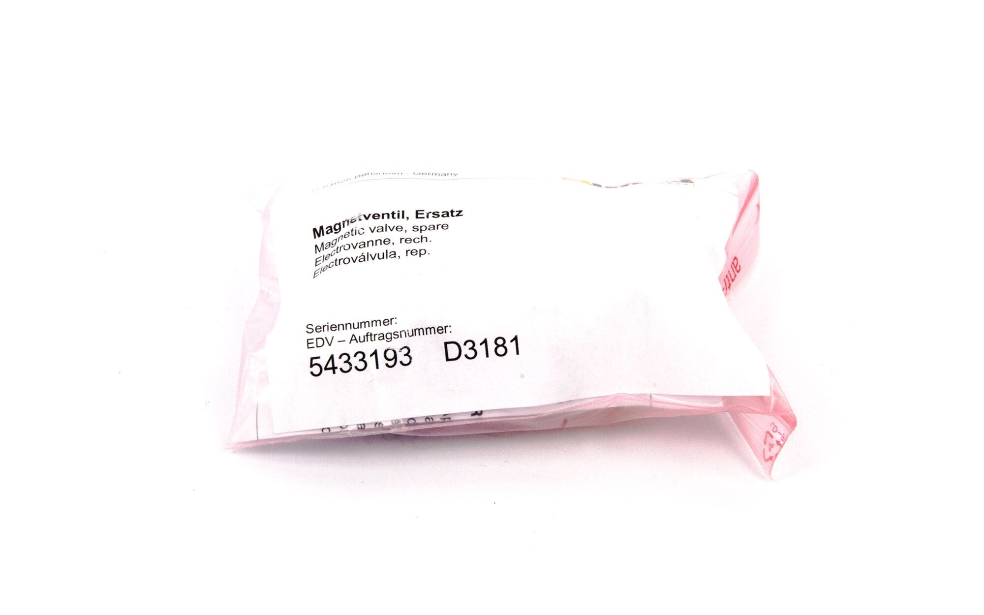 SIEMENS Sirona Magnetventil, Ersatz - neu - 54 33 193