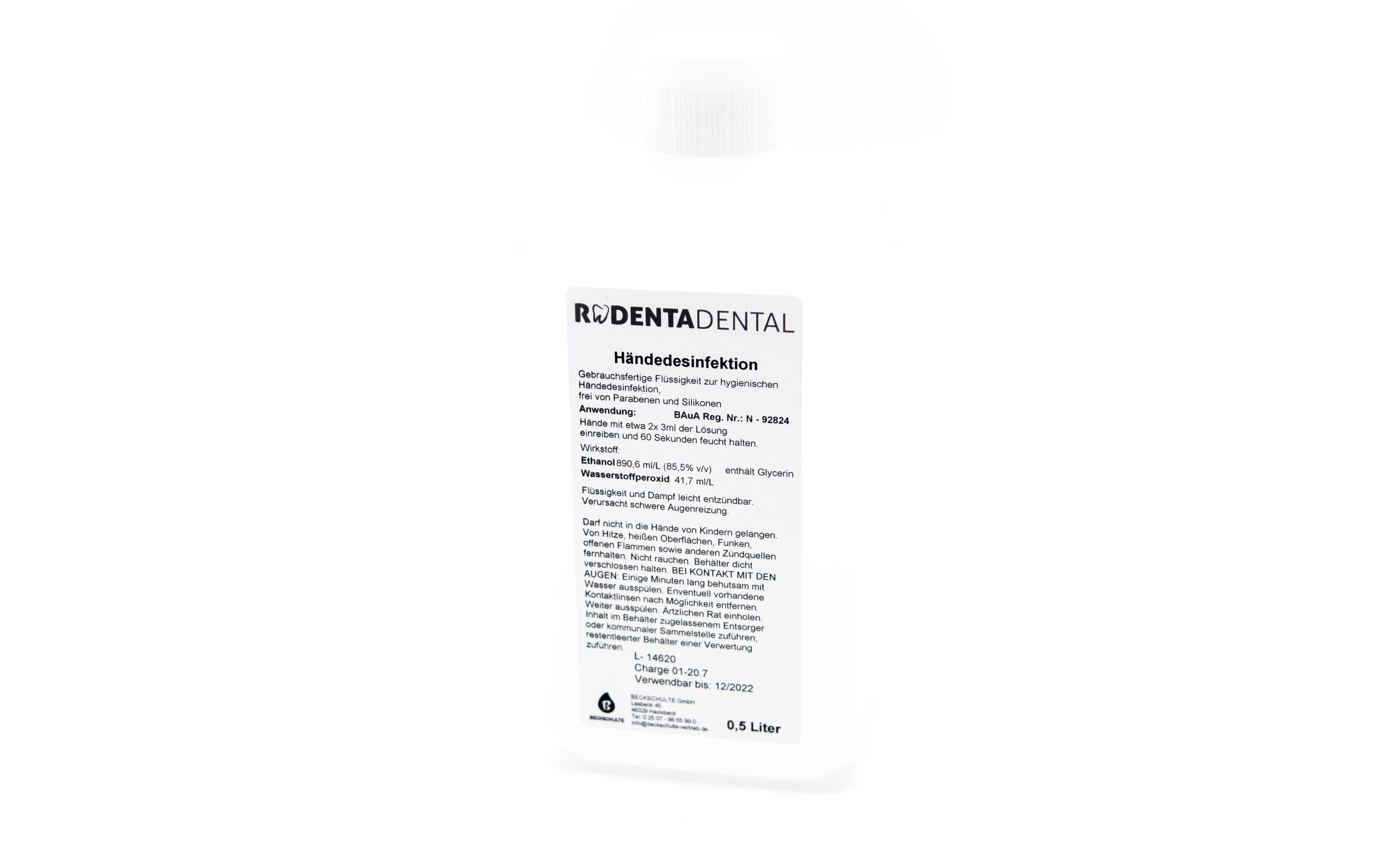 Händedesinfektion 0,5l Flasche Händedesinfektion 0,5l Flasche