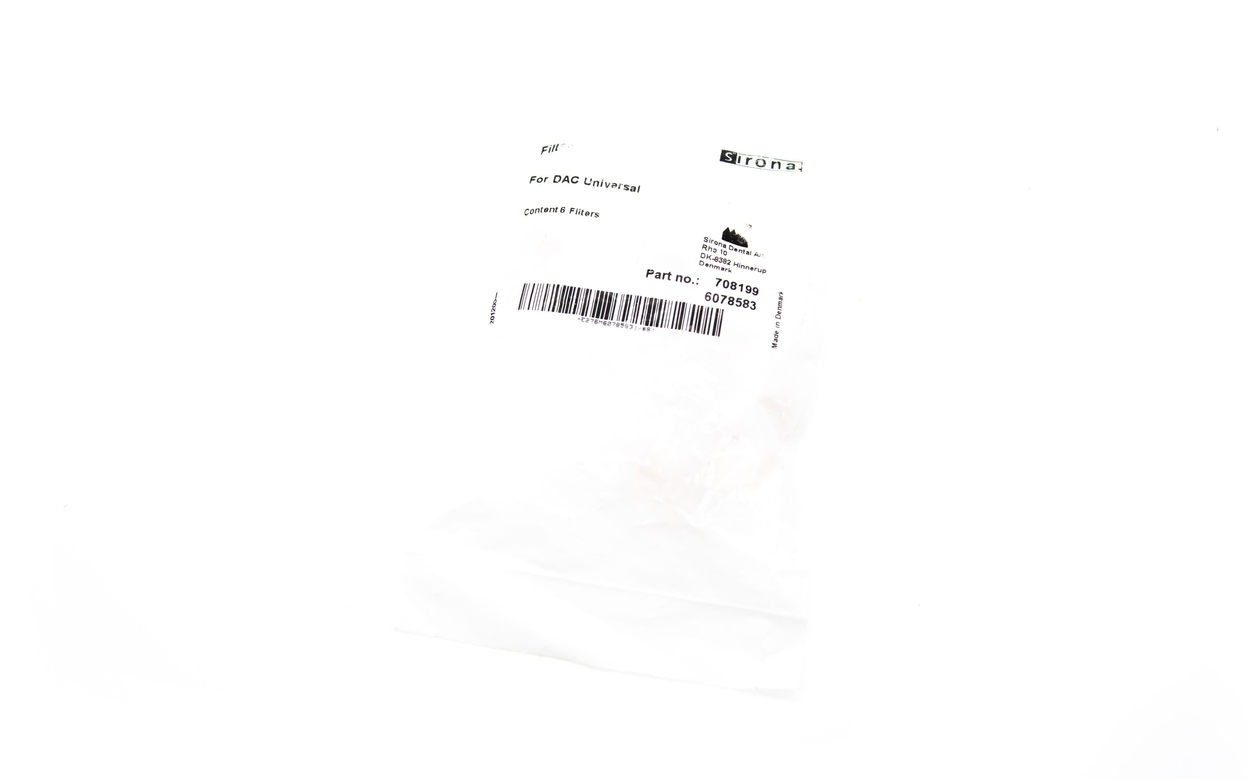 Sirona DAC Filter Drain Filter for Filter Housing - 60 78 583