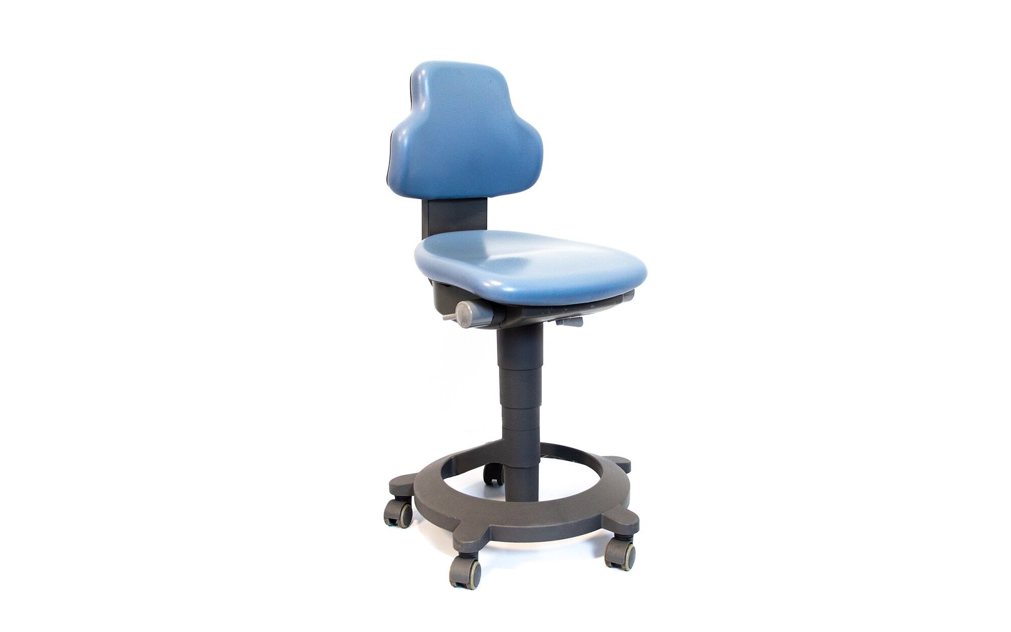 SIEMENS Sirona Arztstuhl / Rollhocker C-Serie - gebraucht - blau