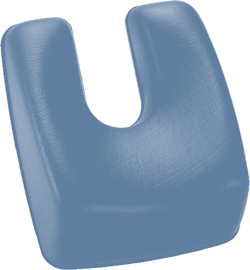 U-Kopfpolster mit Magnet Sirona rauchblau