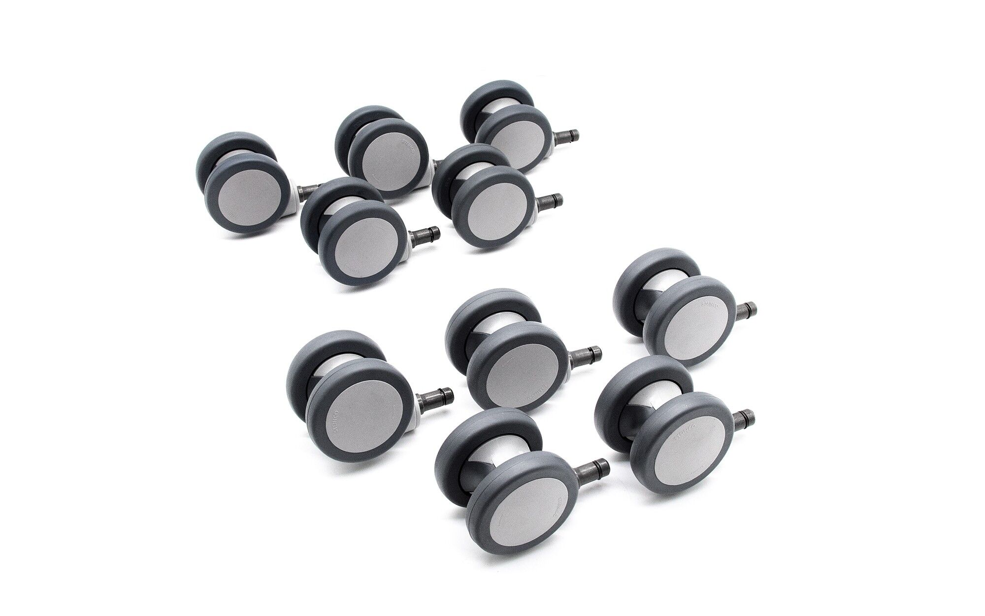 Set of 2 chair casters KaVo 5007 / Physio - chair casters for rolling stools / office chairs - new - 1.012.0284