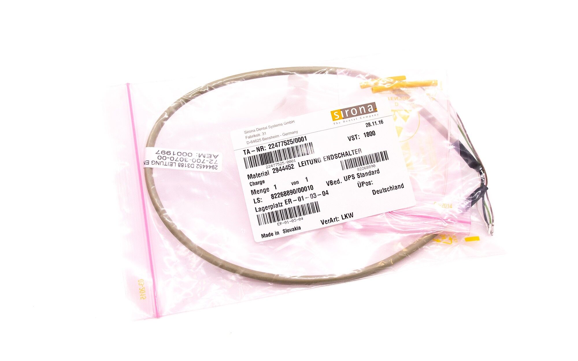 SIEMENS Sirona Leitung Endschalter - neu - 29 44 451