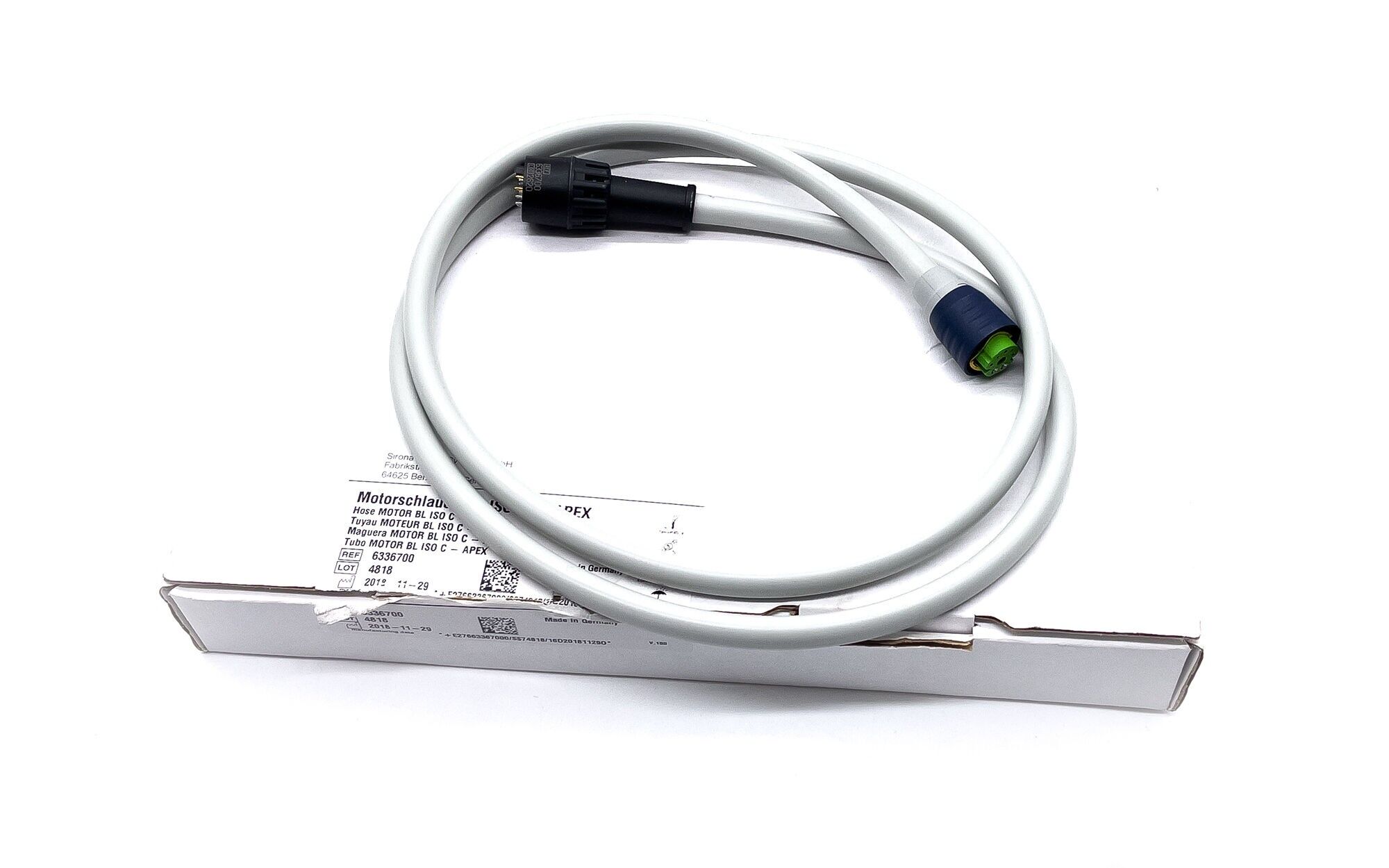 Sirona BL ISO C APEX Motorschlauch - REP-AT - 63 36 700 Sirona BL ISO C APEX Motorschlauch - neu - REP-AT - 63 36 700
