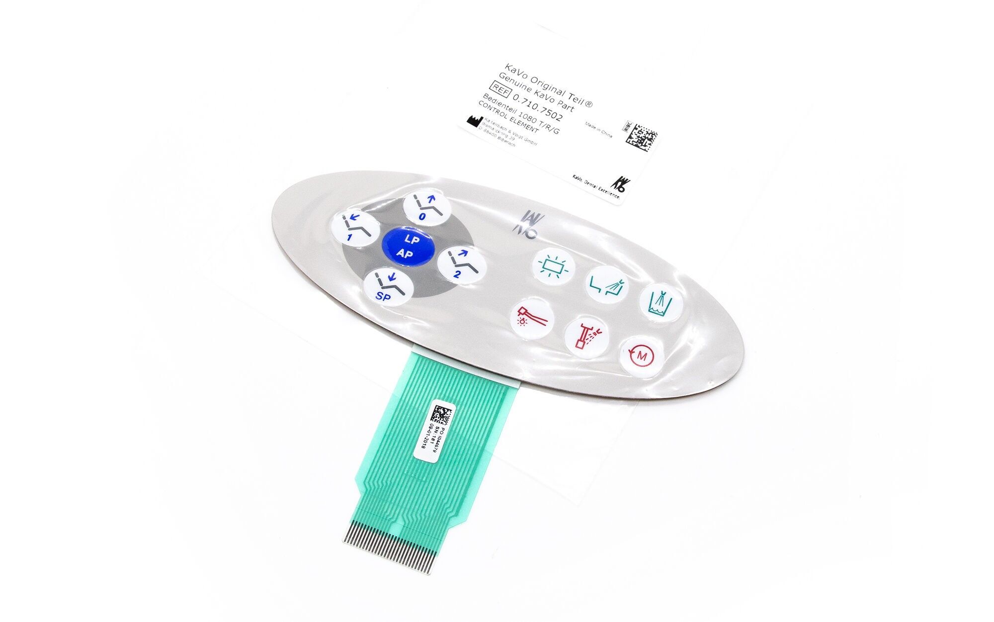 KaVo 1058 Bedienfolie Arztelement - neu - 0.710.7502 KaVo 1058 Bedienfolie Arztelement - neu - 0.710.7502