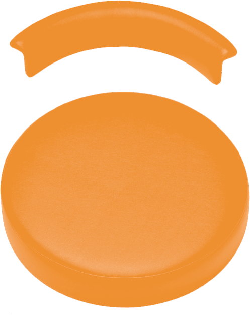 Polsterset Sirona S Arbeitsstuhl-Sirona KaVo orange 59