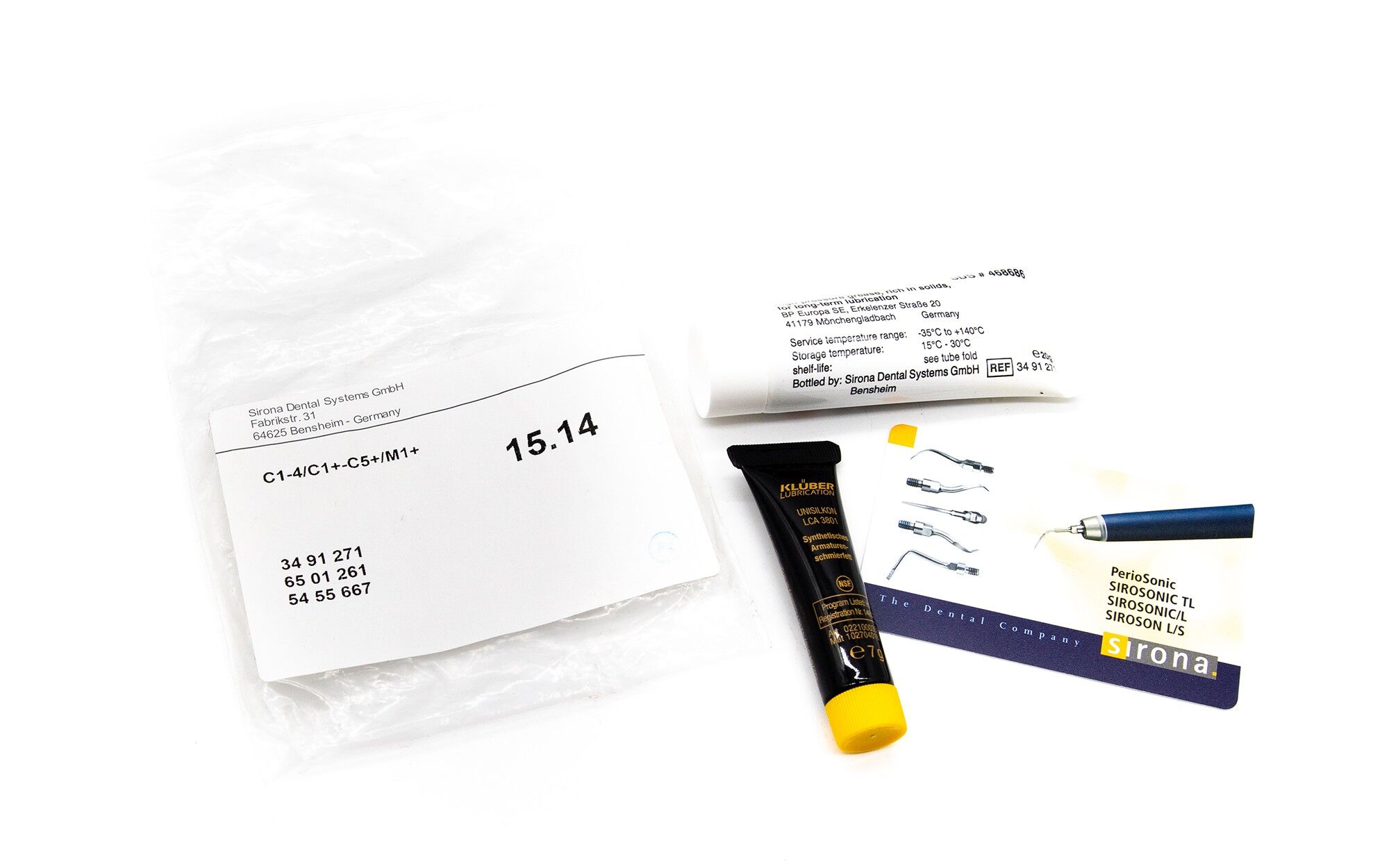 SIEMENS Sirona C1 - 4 / C1+ - C5+ / M1+ Maintenance Kit - new - 15.14