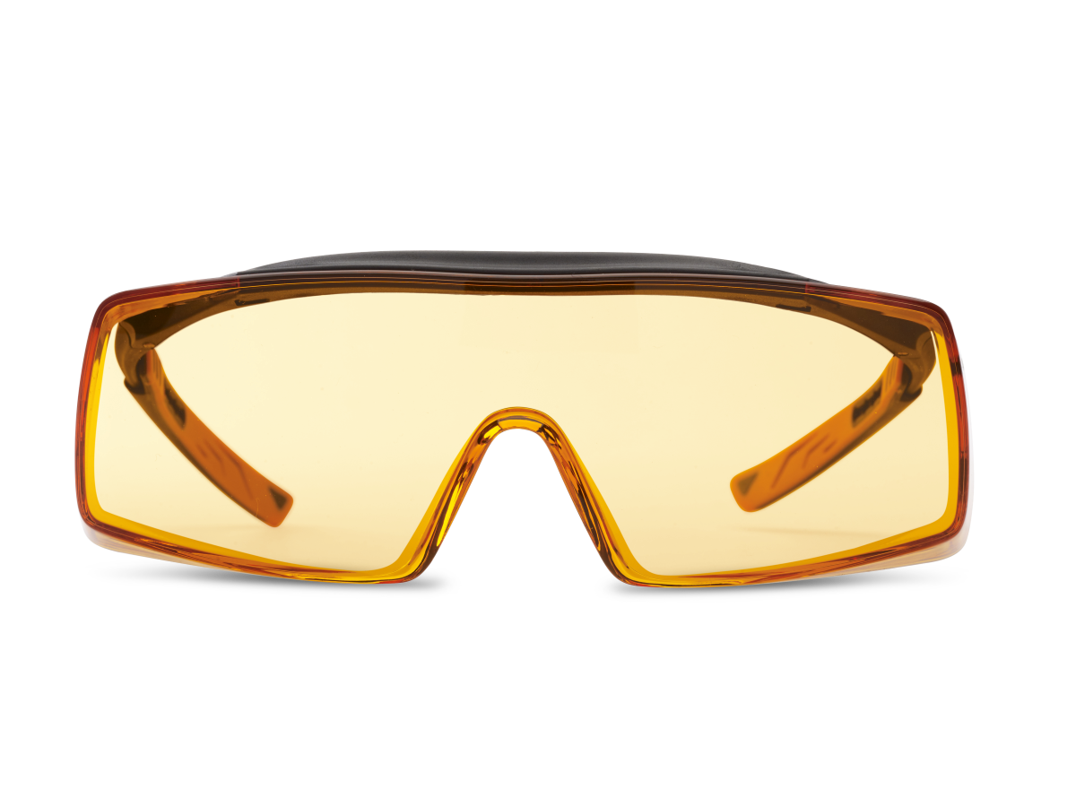 Euronda Monoart Schutzbrille Cube - mit Lichtschutzfilter orange
