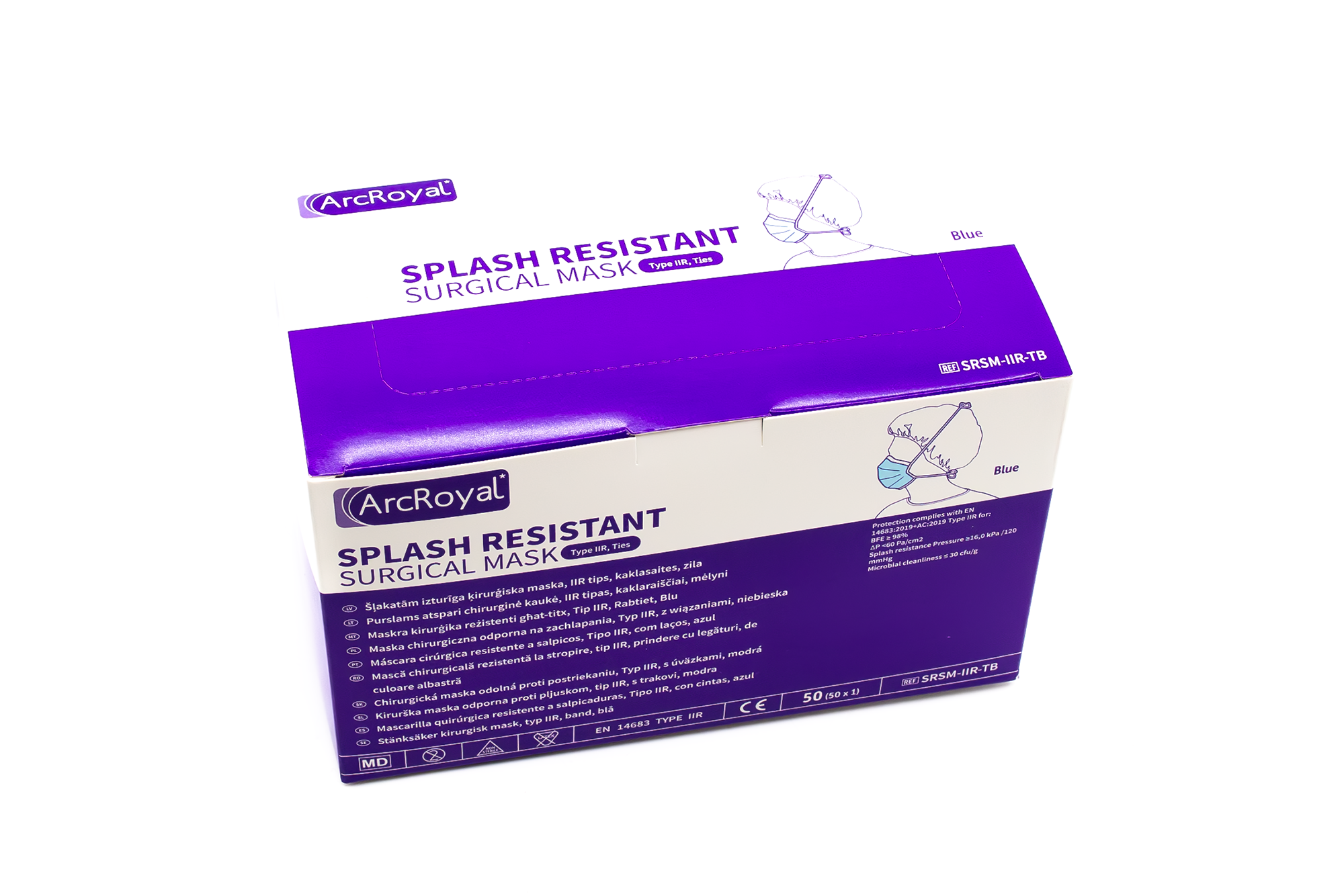 Arcroyal Surgical Mundschutz IIR - Blue - neu