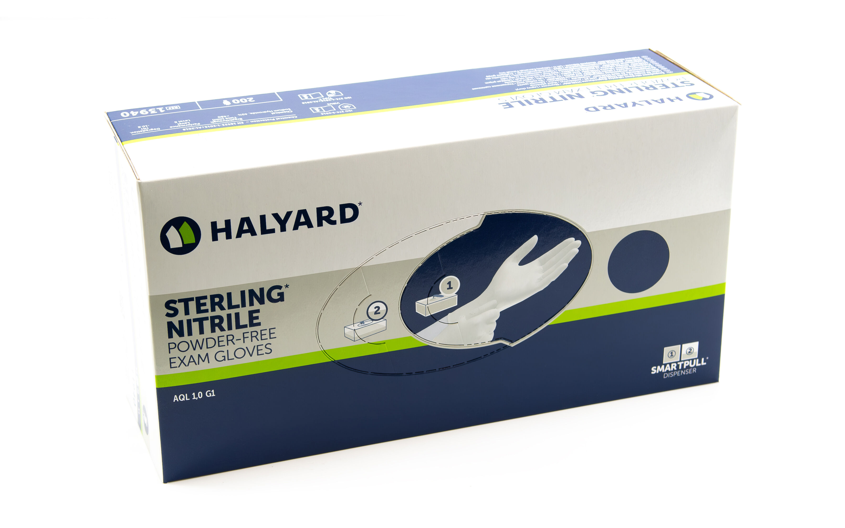 O&M Halyard - Sterling Nitrile Examination Gloves XS