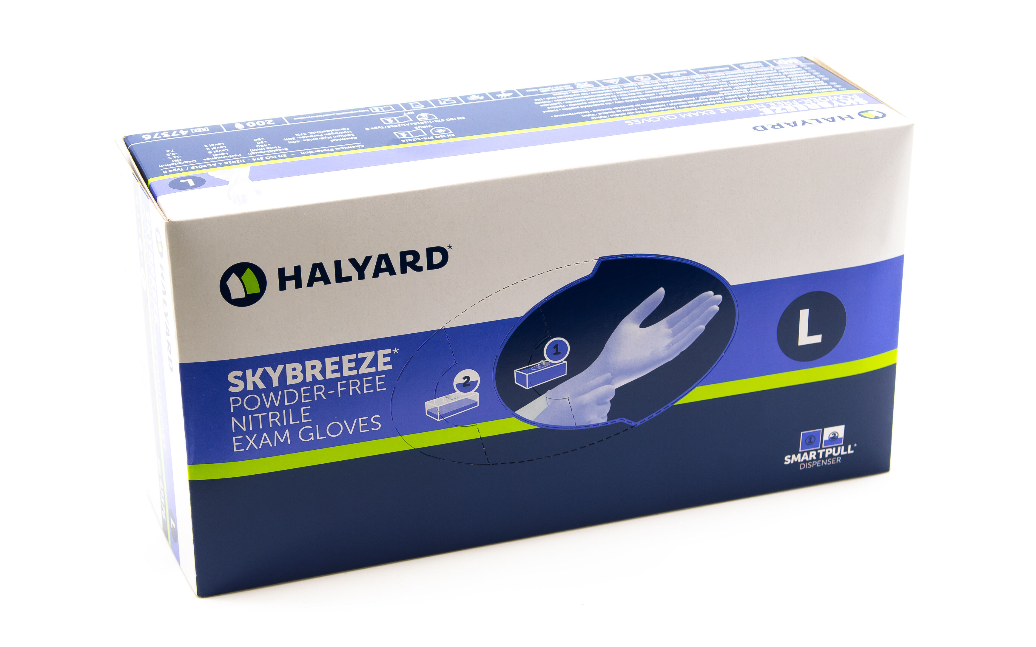 O&M Halyard - SKYBREEZE Nitril Untersuchungshandschuhe L O&M Halyard - SKYBREEZE Nitril Untersuchungshandschuhe L