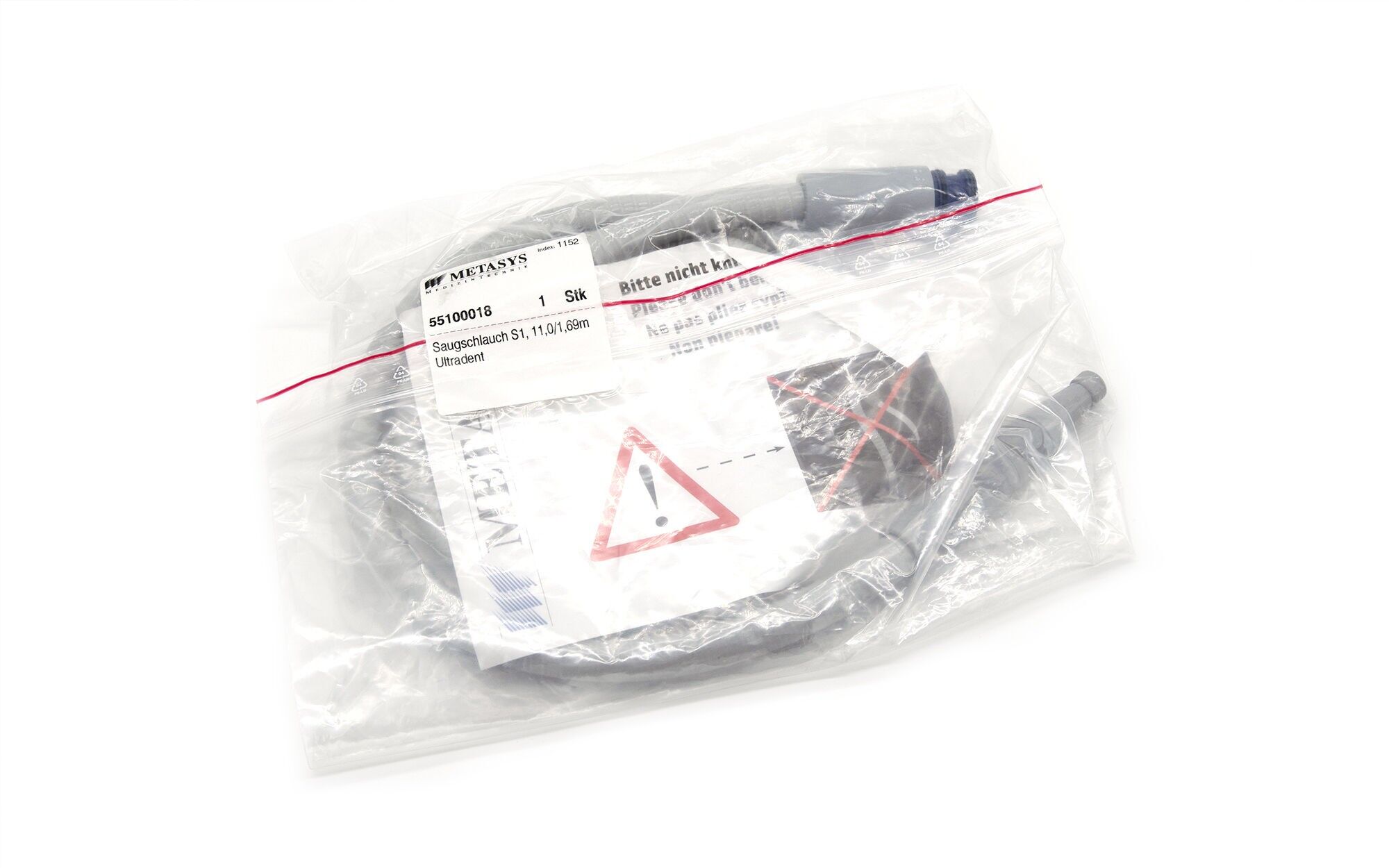 Ultradent Speichelzieherschlauch mit Ansatz - neu - 55100018