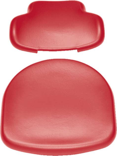 Polsterset für Sirona C Arbeitsstuhl-Sirona  Sirona cherry