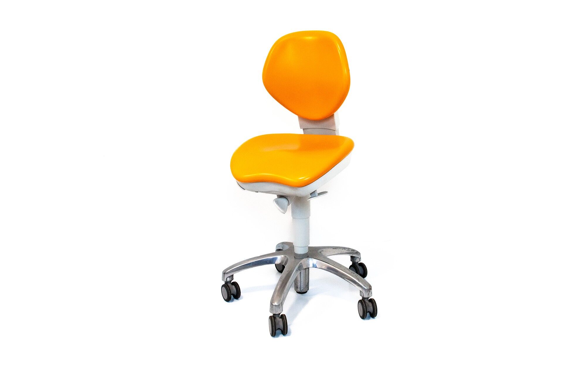 KaVo 5007 rolling stool - chrome - orange