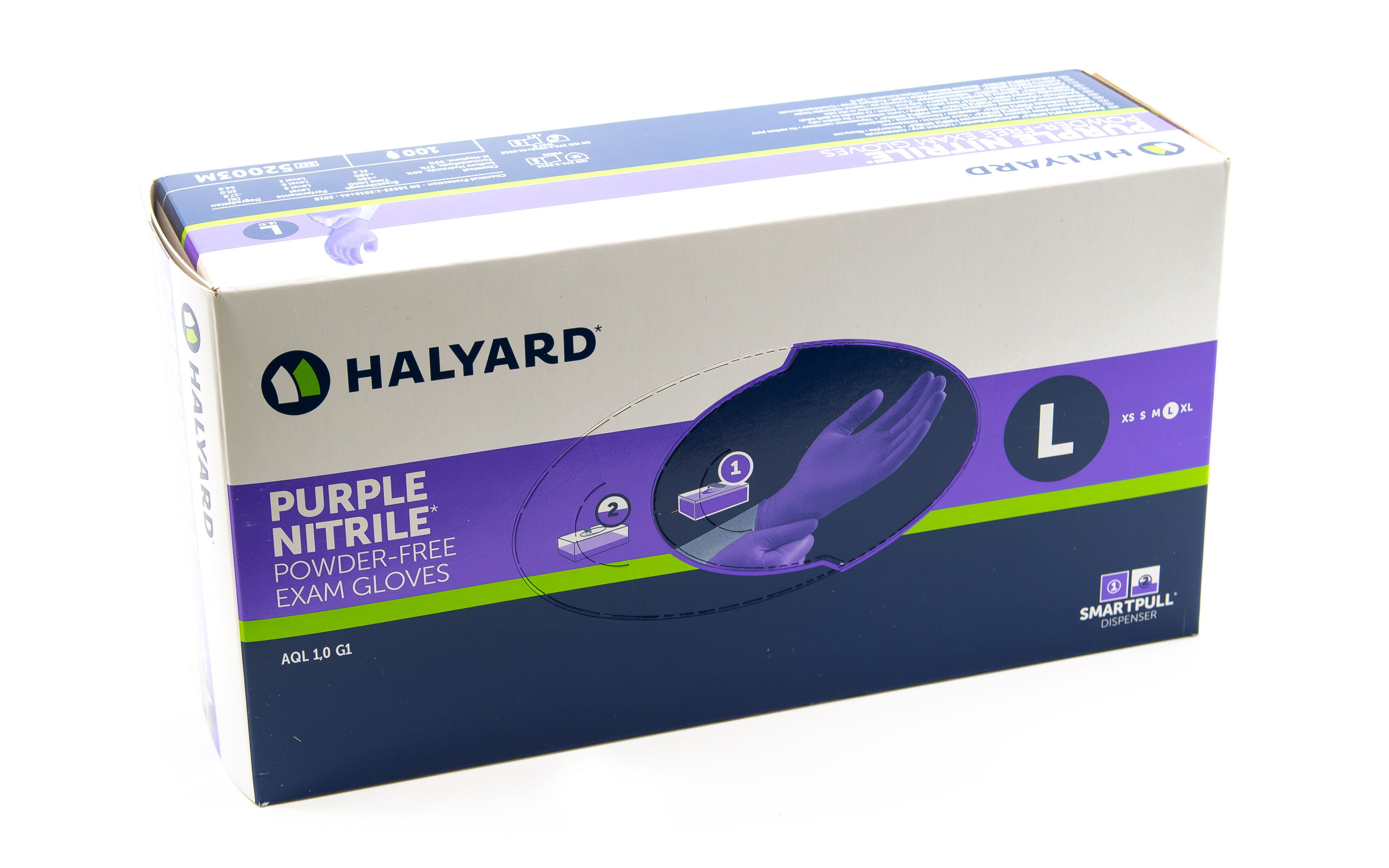 O&M Halyard - Purple Nitrile Untersuchungshandschuhe L