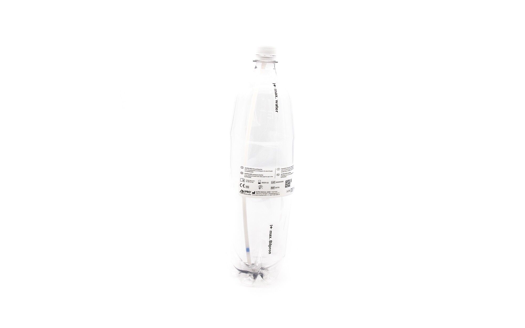 ALPRO BCS pressurized cylinder - 1.5 L with dip tube - new