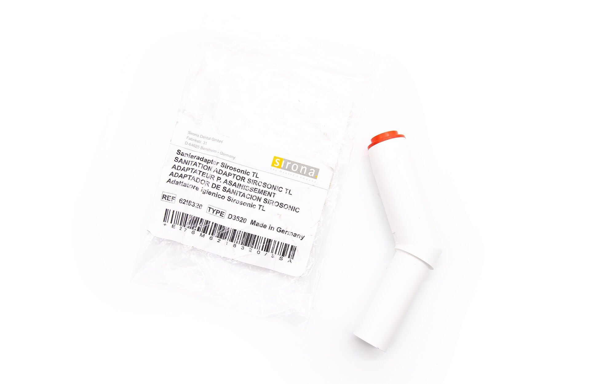 SIEMENS Sirona C-Serie - Sanieradapter - Sirosonic TL - 62 18 320 SIEMENS Sirona C-Serie - Sanieradapter - Sirosonic TL - 62 18 320