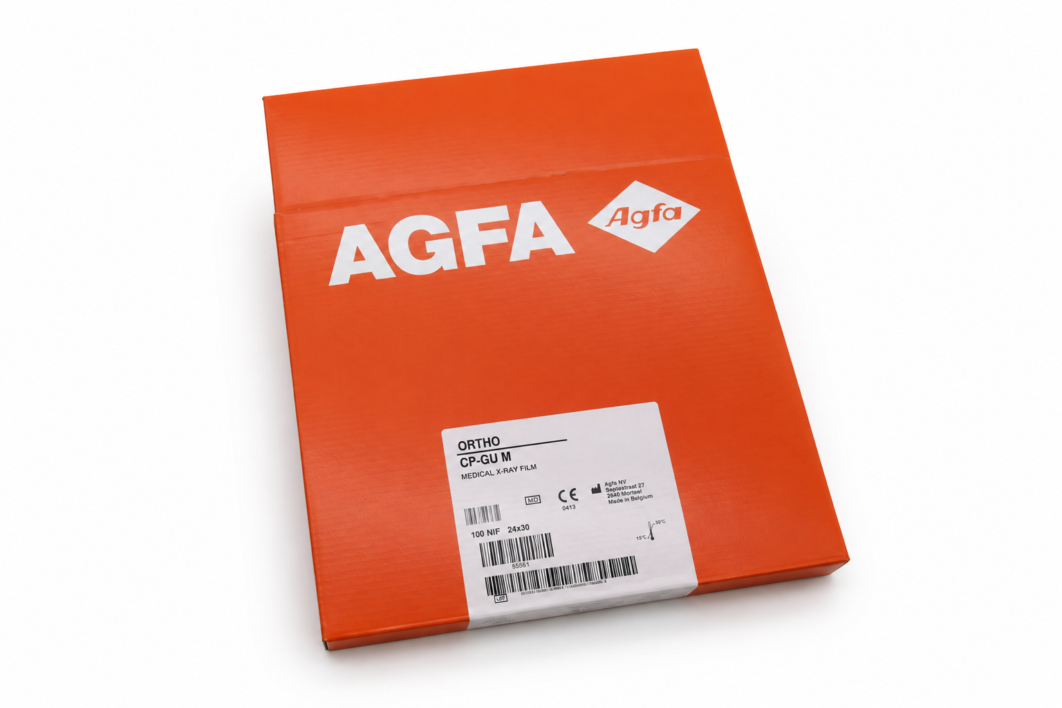 AGFA Röntgengrünfilm CP-GU M 200 Blatt - 12x30 cm