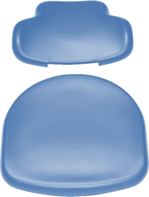 Polsterset für Sirona C Arbeitsstuhl-Sirona  Ultradent/Mikrona pastel blue 5023