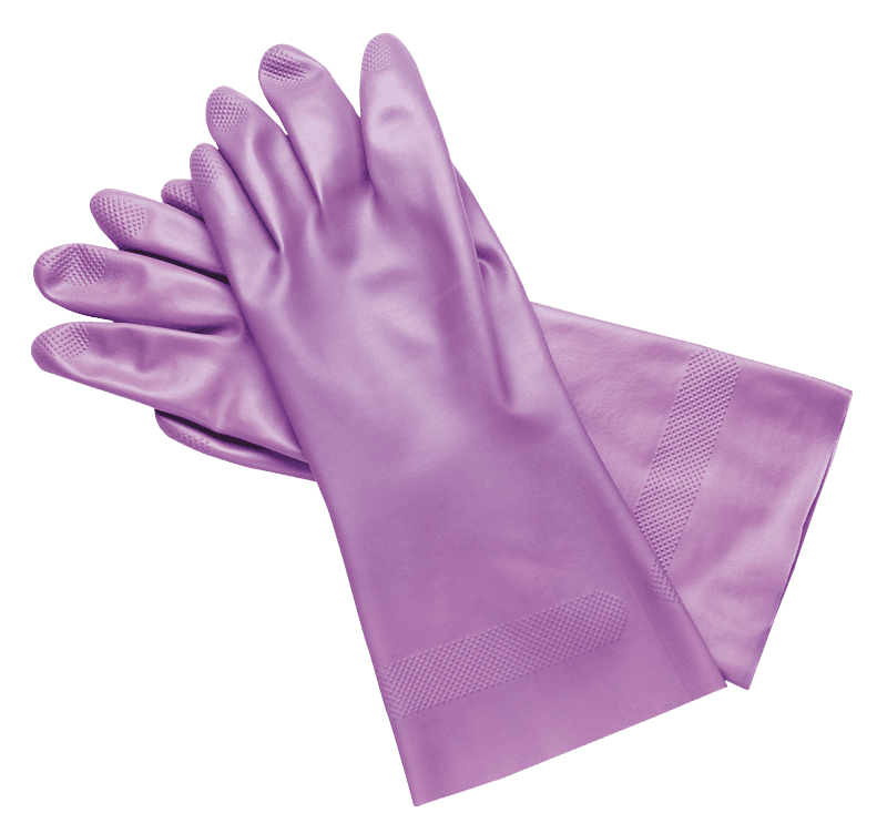 Euronda Nitril-Schutzhandschuhe mit langer Stulpe, lila