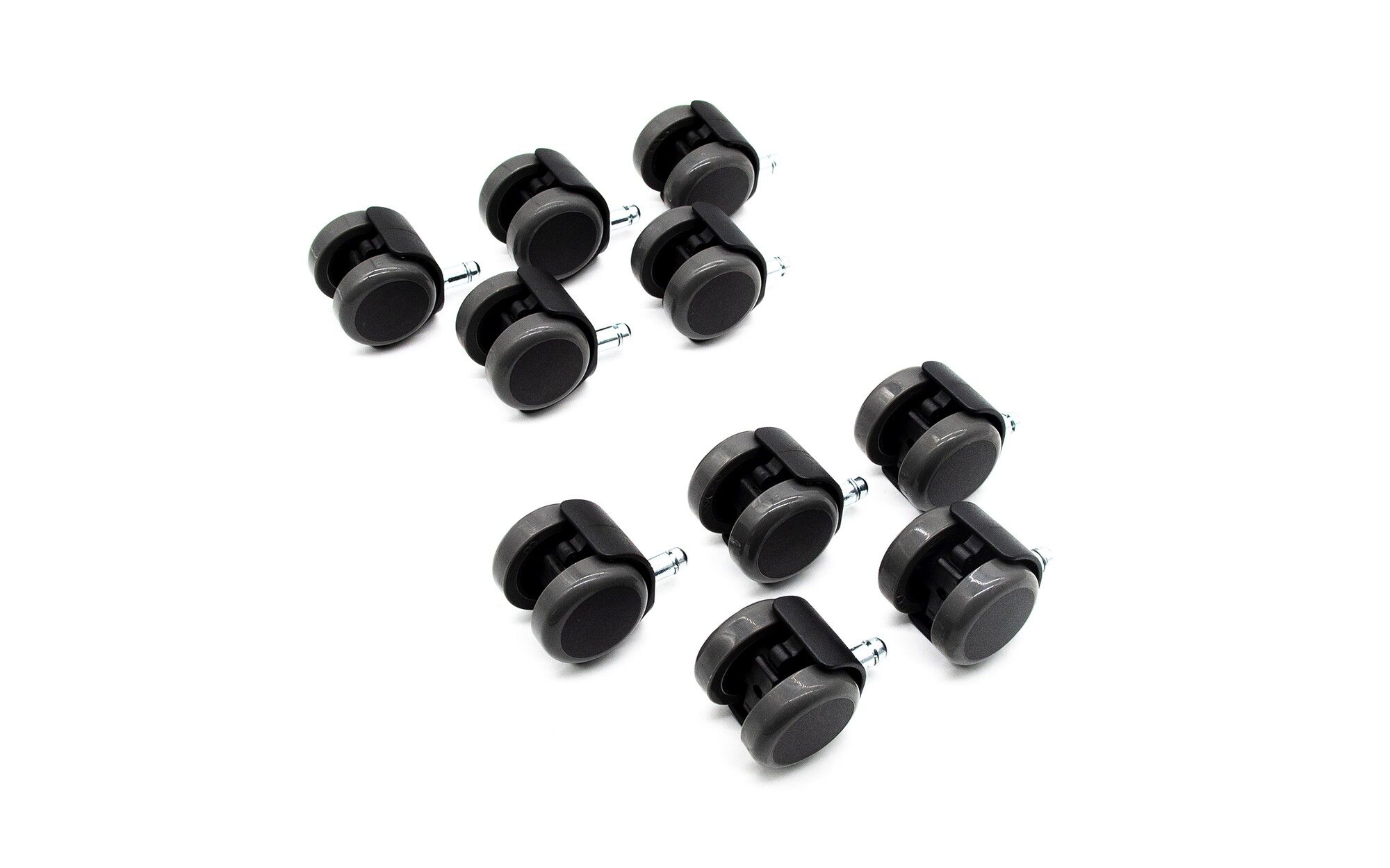 Set of 2 chair casters for SIEMENS Sirona S rolling stool / office chair