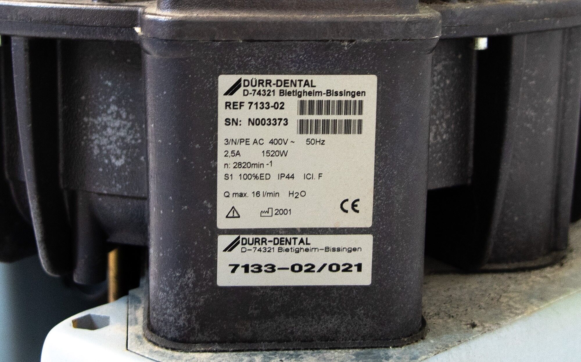 Dürr Dental Trockenabsaugung - Baujahr 2001 - 7133-02