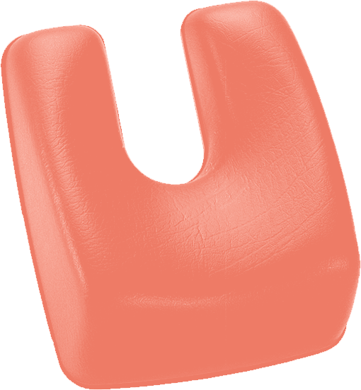 U-Kopfpolster mit Magnet-Sirona Ultradent/Mikrona salmon orange 7791