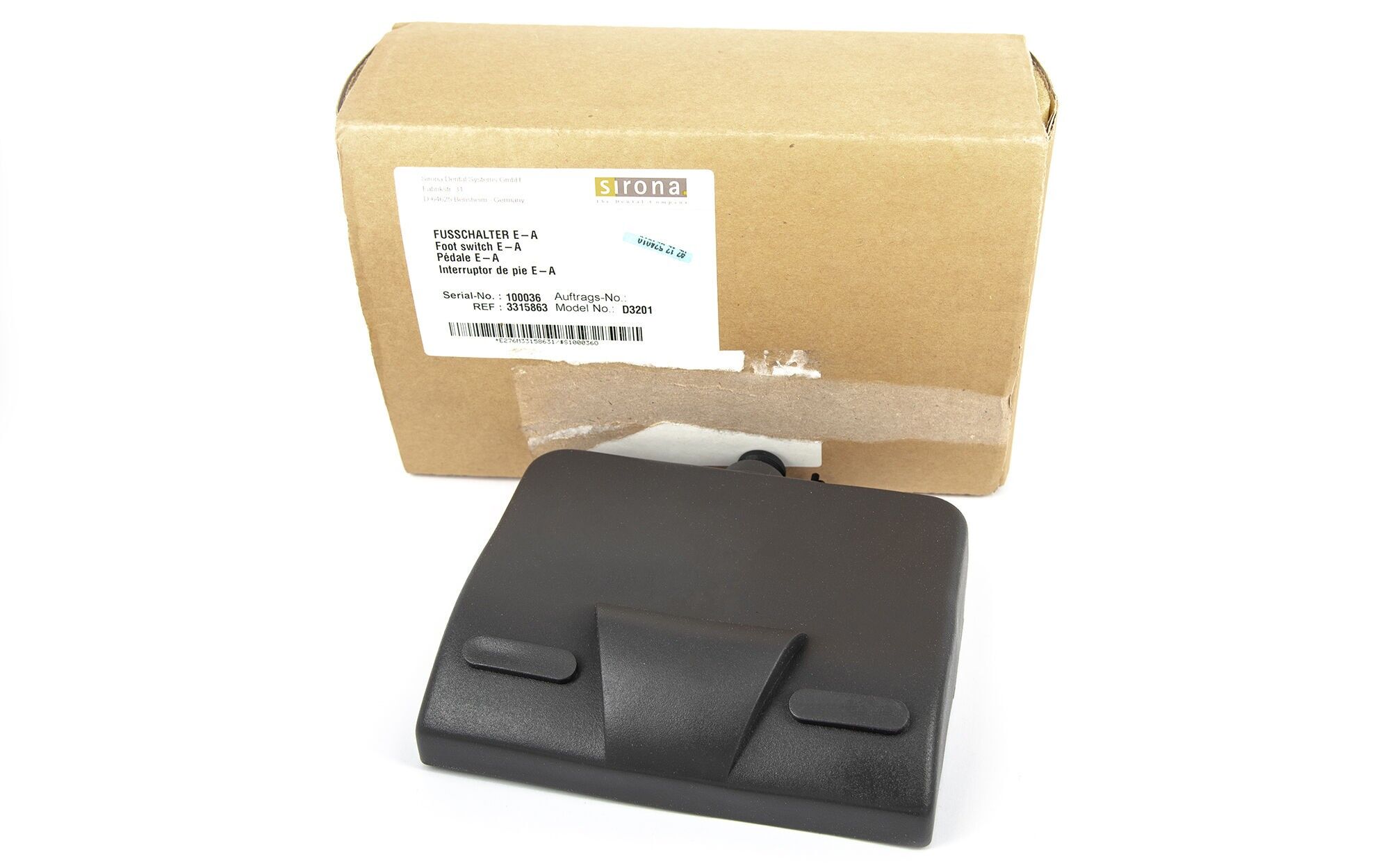 SIEMENS Sirona E Foot Control - Pneumatic - Original Packaging