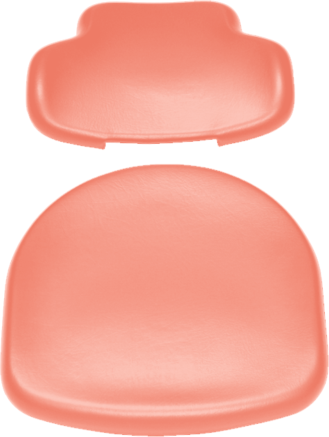 Polsterset für Sirona C Arbeitsstuhl-Sirona  Ultradent/Mikrona salmon orange 7791