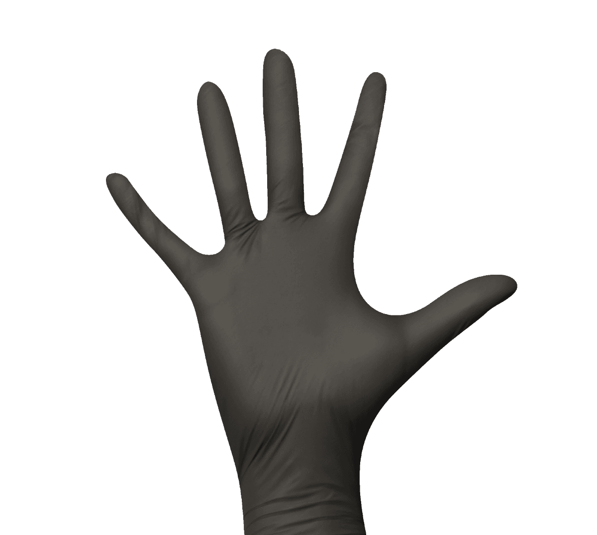 Euronda Monoart disposable nitrile gloves, black